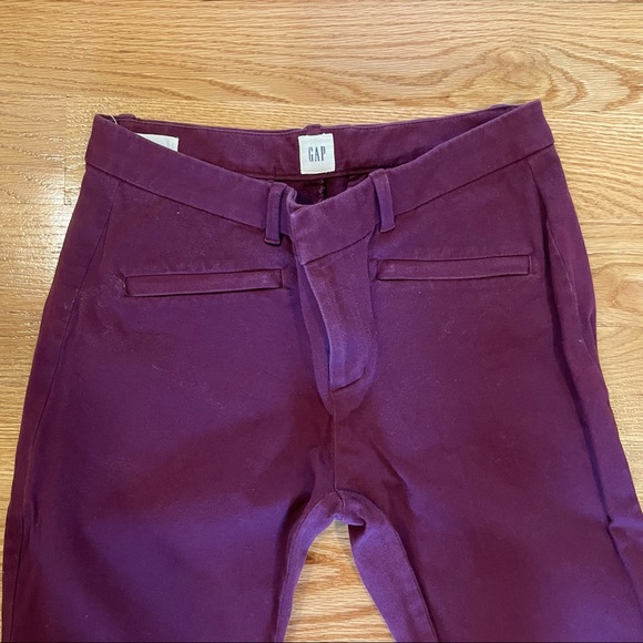 GAP Maroon Slim Ankle Pant - Picture 2 of 2